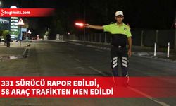 Ülke genelinde dün polis tarafından yapılan trafik denetimleri sonucu toplam 2109 araç sürücüsü kontrol edildi