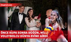 Milli voleybolcu Ayça Aykaç ile antrenör Mert Altıntaş'la evlendi