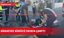 Güzelyurt çarşısında az önce meydana gelen kazada yaralanan yaya hastaneye kaldırıldı