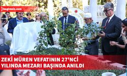 Zeki Müren'in vefatının 27'nci yılı dolayısıyla Bursa'daki kabri başında anma töreni düzenlendi