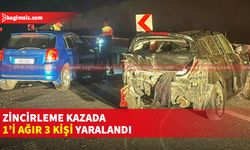 Yılmazköy-Serhatköy arasında zincirleme kaza meydana geldi