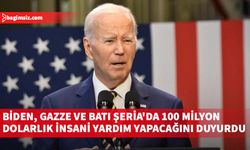 Biden, Bu para, Gazze'deki acil ihtiyaçlar dahil, çatışmada yerinden edilmiş 1 milyondan fazla Filistinliyi destekleyecek