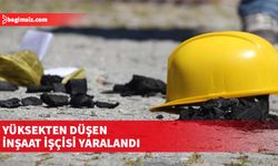 Lefkoşa'da, inşaat işçisi 2.85 metre yükseklikten beton zemine düştü