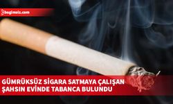 Gümrüğe bildirilmemiş 13 karton sigarayı satmaya çalışırken yakalanan zanlı V.K. tutuklandı