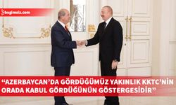 Cumhurbaşkanı Tatar, Azerbaycan Cumhurbaşkanı Aliyev ile toplantısının ardından açıklamada bulundu