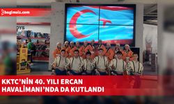 Yolculara KKTC bayrağı dağıtıldı, halk dansları gösterisi sunuldu