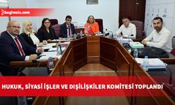 Hukuk, Siyasi İşler ve Dışilişkiler Komitesi toplandı