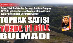 Toprak satışı yüzde 1’i bile bulmadı