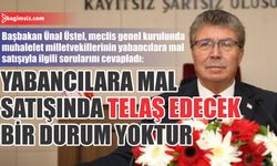 “Yabancılara mal satışında telaş edecek bir durum yoktur”