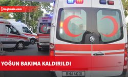 İki malzeme arasında sıkıştı, yoğun bakıma kaldırıldı