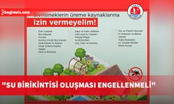 "Su birikintisi oluşması engellenmeli"