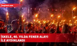 İskele, 40. yılda Fener Alayı ile aydınlandı