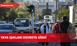 Rauf Raif Denktaş Meydanı’nda yaya ışıkları devreye girdi