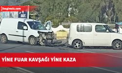 Yine fuar kavşağı yine kaza