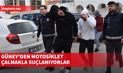 Güney'den motosiklet çalmakla suçlanıyorlar