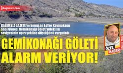 Gemikonağı göleti alarm veriyor!