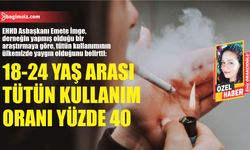 18-24 yaş arası tütün kullanım oranı yüzde 40