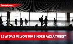 Güney Kıbrıs’a 2023 yılının 11 ayında 3 milyon 700 binden fazla turist gitti