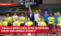 Cumhurbaşkanı Tatar, Türkiye Tekerlekli Sandalye Basketbol Süper Lig karşılaşmasını izledi