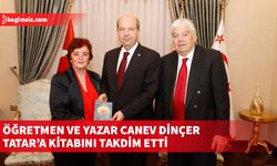 Cumhurbaşkanı Ersin Tatar, öğretmen ve yazar Canev Dinçer’i kabul etti