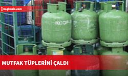 Mutfak tüplerini çaldı