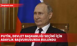 Kremlin Sarayı'ndan yapılan açıklamaya göre, Putin, Rusya Merkez Seçim Komisyonu'nu ziyaret etti