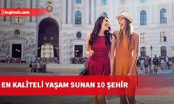 Yaşam kalitesi en yüksek 10 şehir açıklandı