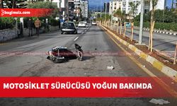 Girne’de kaza: Motosiklet sürücüsü yoğun bakımda