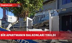 Limasol’da bir apartmanın balkonları yıkıldı