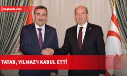 Cumhurbaşkanı Tatar, TC Cumhurbaşkanı Yardımcısı Yılmaz’ı kabul etti…