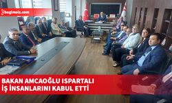 Bakan Amcaoğlu Ispartalı iş insanlarını kabul etti