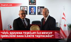 Dinçyürek, Sivil Savunma Teşkilatı Başkanı Karaca’yı kabul etti…