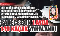 Sadece son 1 ayda 149 kaçak yakalandı