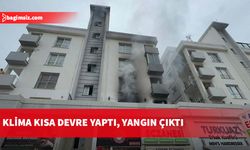 Gazimağusa'da bir evde klimanın kısa devre yapması sonucu yangın çıktı