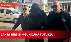 Çanta hırsızı 4 gün daha tutuklu