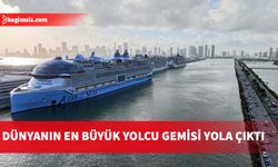 Dünyanın en büyük yolcu gemisi "Icon of the Seas" ABD'deki Miami Limanı'ndan yola çıktı