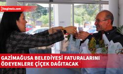 Gazimağusa Belediyesi faturalarını ödeyenlere çiçek dağıtacak