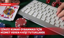 İzinsiz kumar oynanması için hizmet veren 4 kişi tutuklandı