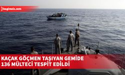 Kaçak göçmen taşıyan gemide 136 mülteci tespit edildi