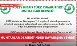 Muhtarlar Derneği, dayanışma ve birliktelik yemeği düzenliyor