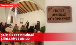 Şair Fikret Demirağ’ın 84. yaş gününde Lefke Çevre ve Tanıtma Derneği’nde “Fikret Demirağ Kütüphanesi” açıldı