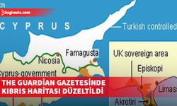 The Guardian' gazetesinde Kıbrıs haritası düzeltildi