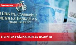 Türkiye Merkez Bankası yılın ilk faiz kararını perşembe günü açıklayacak