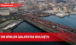 İstanbul'da şehitler ve Gazze için yürüyüş