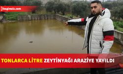 Depolar patladı tonlarca litre zeytinyağı araziye yayıldı