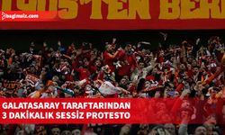 Galatasaray taraftarından 3 dakikalık sessiz protesto