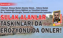 Sulak alanlar taşkınları da erozyonu da önler!