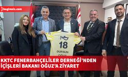 KKTC Fenerbahçeliler Derneği’nden İçişleri Bakanı Oğuz’a ziyaret