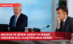 Macron ve Biden, Gazze'ye insani yardımın acil ulaştırılması gerektiğini ifade etti