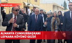 Almanya Cumhurbaşkanı Lefkara köyünü gezdi... Mülteci kabul merkezine de gitti